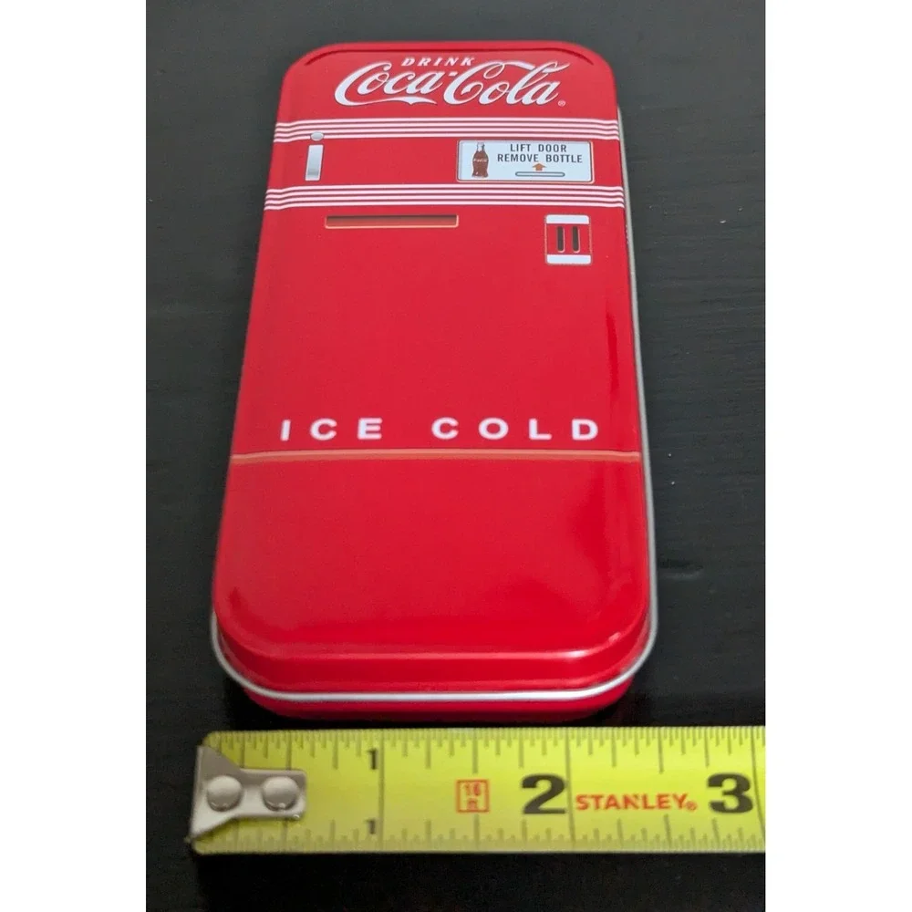 Vintage Coca Cola Red Band Watch in Original Refrigerator Tin‎ Box and Packaging